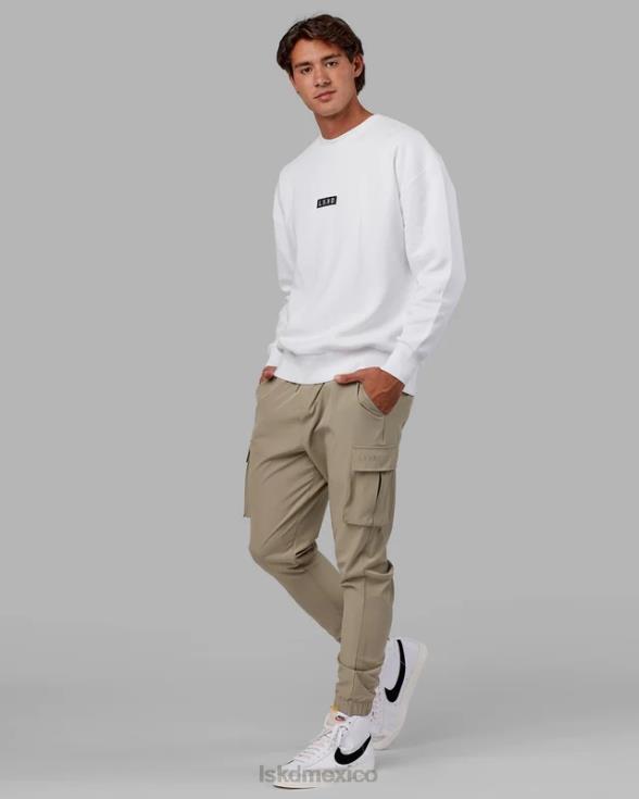 suéter cornerstone oversize - blanco unisexo LSKD VP42D398 vestir