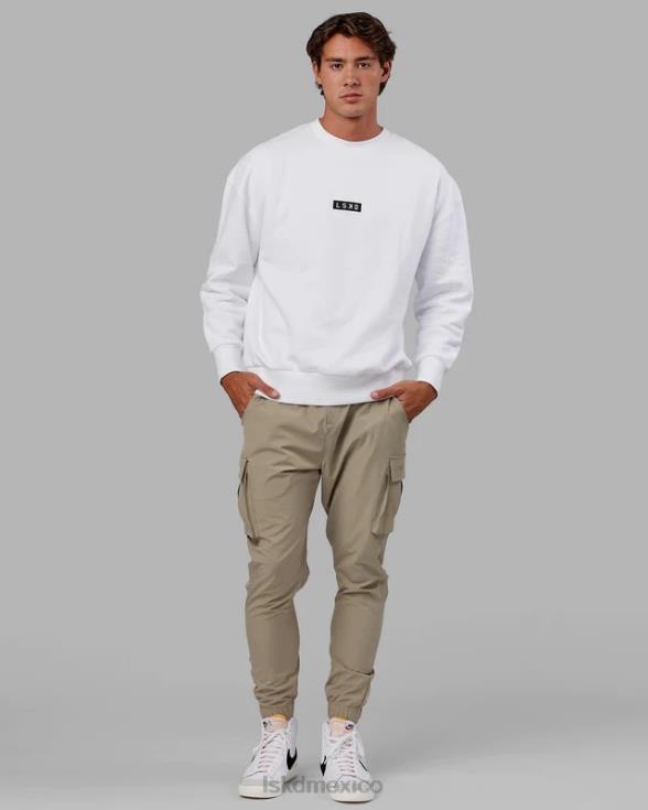 suéter cornerstone oversize - blanco unisexo LSKD VP42D398 vestir