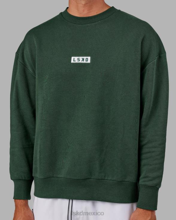 suéter cornerstone oversize - pineneedle unisexo LSKD VP42D415 vestir