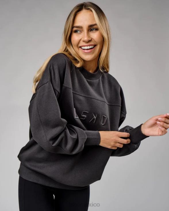 suéter corte oversize - phantom unisexo LSKD VP42D389 vestir