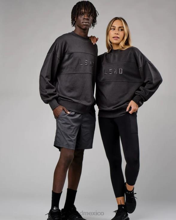 suéter corte oversize - phantom unisexo LSKD VP42D389 vestir