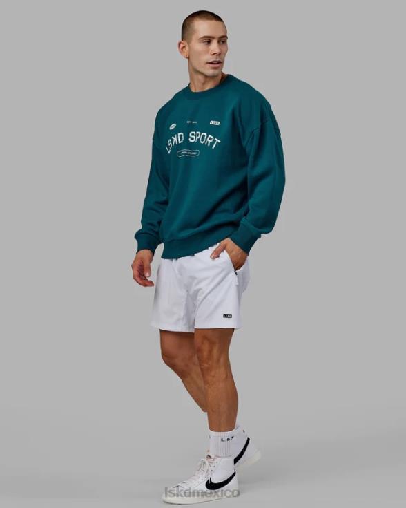 suéter de tiro libre oversize - laguna profunda unisexo LSKD VP42D423 vestir