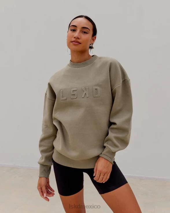 suéter estampado oversize - laurel oak unisexo LSKD VP42D397 vestir