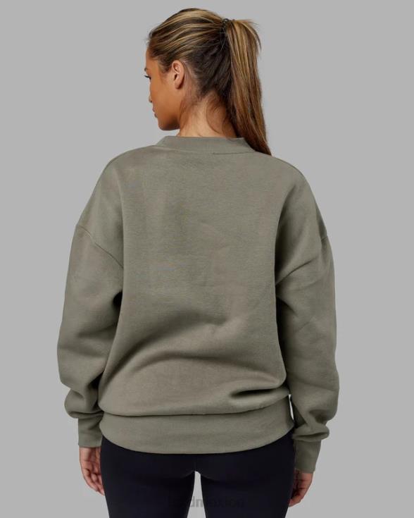 suéter extragrande Heritage - laurel oak unisexo LSKD VP42D384 vestir