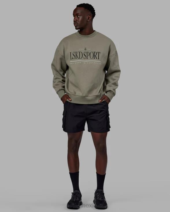 suéter extragrande Heritage - laurel oak unisexo LSKD VP42D384 vestir