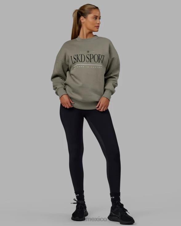 suéter extragrande Heritage - laurel oak unisexo LSKD VP42D384 vestir