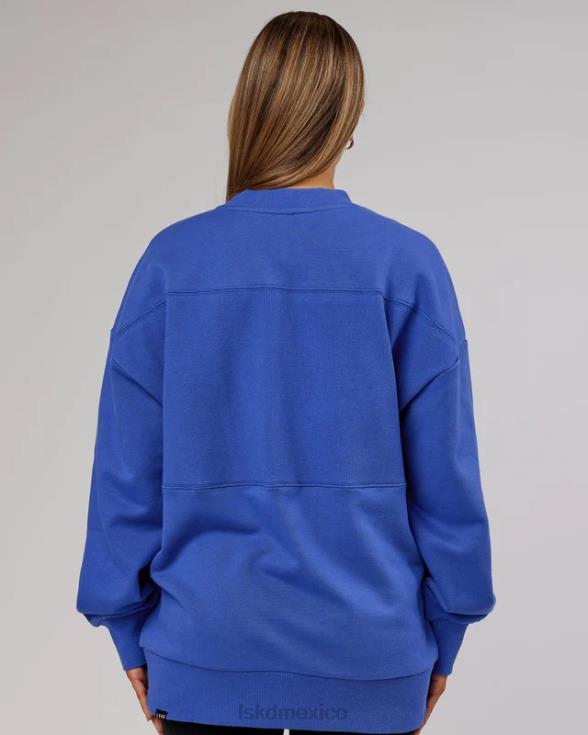 suéter off duty oversize - power-cobalt unisexo LSKD VP42D429 vestir
