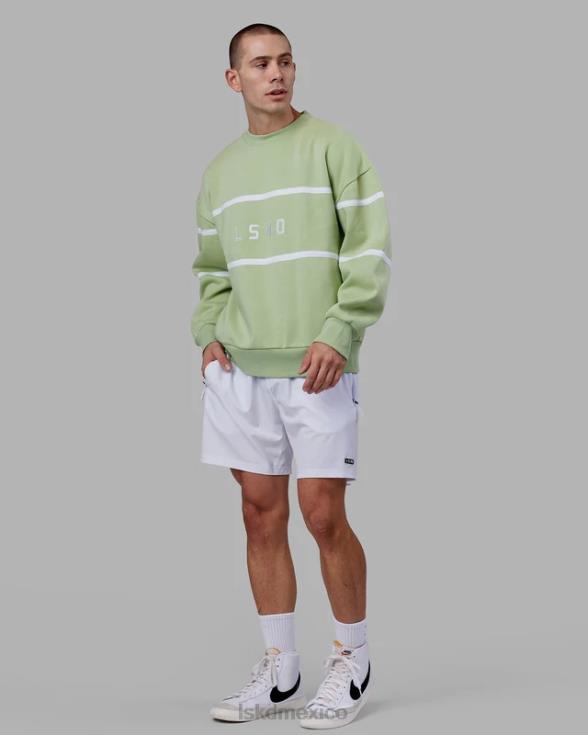 suéter paralelo oversize - higo verde unisexo LSKD VP42D362 vestir