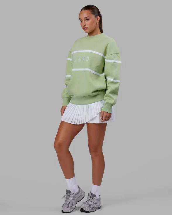 suéter paralelo oversize - higo verde unisexo LSKD VP42D362 vestir