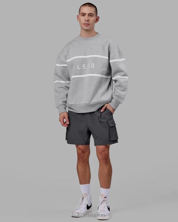 suéter paralelo oversize - lt grey marl unisexo LSKD VP42D377 vestir