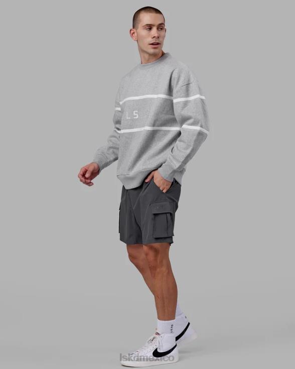 suéter paralelo oversize - lt grey marl unisexo LSKD VP42D377 vestir