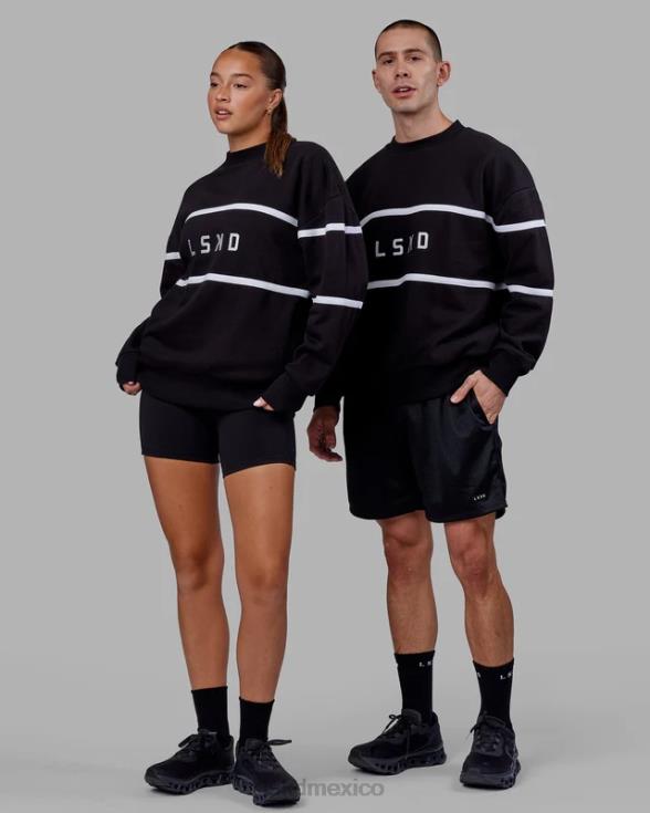suéter paralelo oversize - negro unisexo LSKD VP42D337 vestir
