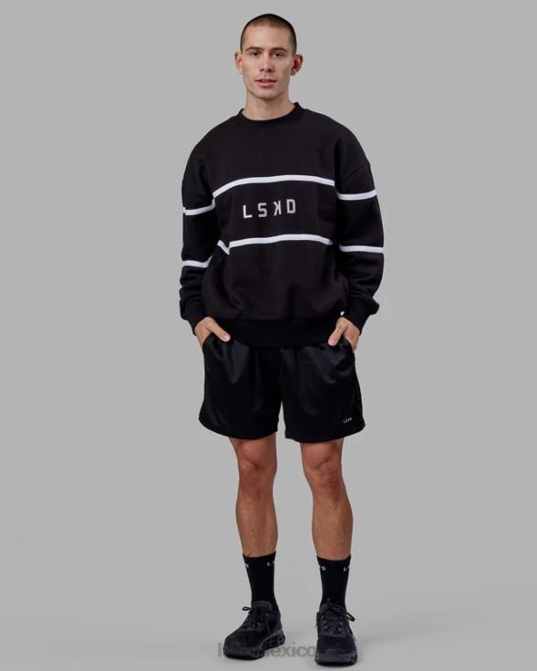 suéter paralelo oversize - negro unisexo LSKD VP42D337 vestir