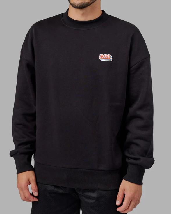 suéter radiate oversize - negro unisexo LSKD VP42D420 vestir