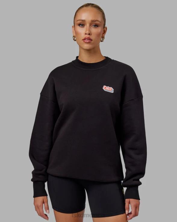 suéter radiate oversize - negro unisexo LSKD VP42D420 vestir
