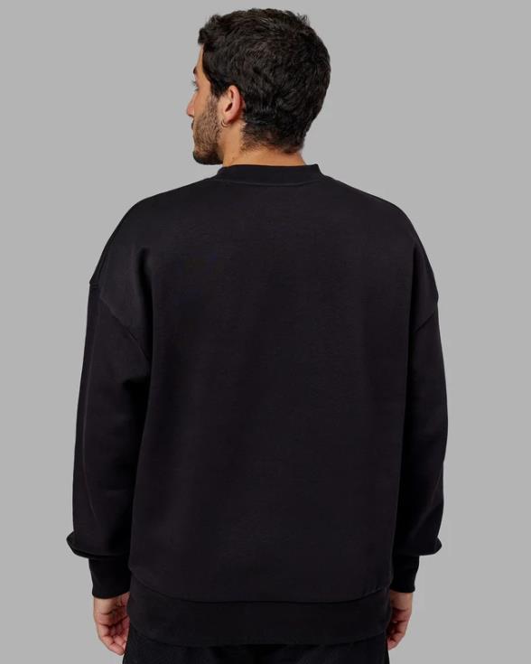 suéter radiate oversize - negro unisexo LSKD VP42D420 vestir