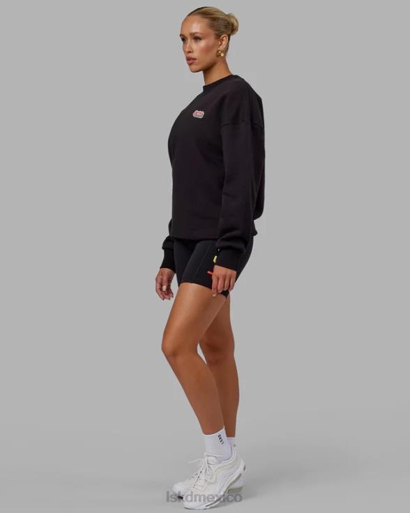 suéter radiate oversize - negro unisexo LSKD VP42D420 vestir