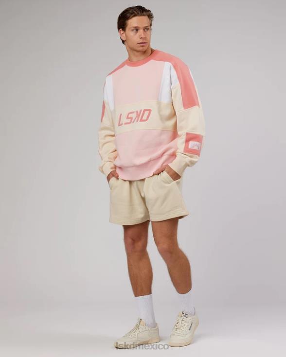 suéter slam oversize - melocotón multi unisexo LSKD VP42D382 vestir