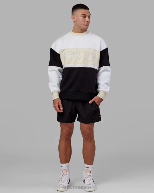 suéter sportif oversize - hueso-multi unisexo LSKD VP42D401 vestir