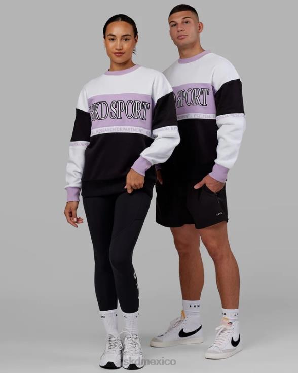 suéter sportif oversize - violeta-multi unisexo LSKD VP42D451 vestir