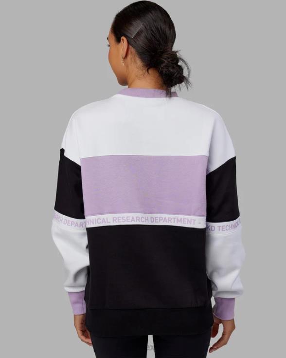 suéter sportif oversize - violeta-multi unisexo LSKD VP42D451 vestir