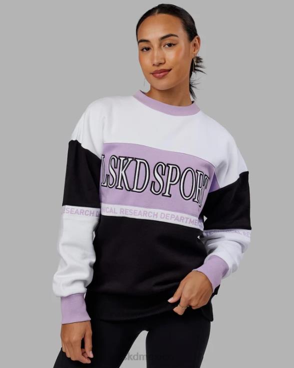 suéter sportif oversize - violeta-multi unisexo LSKD VP42D451 vestir